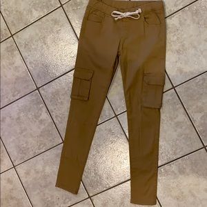 Khaki Drawstring pants
